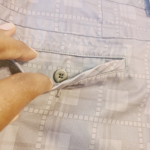 Adidas | Men's Gray Climalite Performance Flat Front Plaid Golf Shorts (Size 32) - Picture 12 of 14